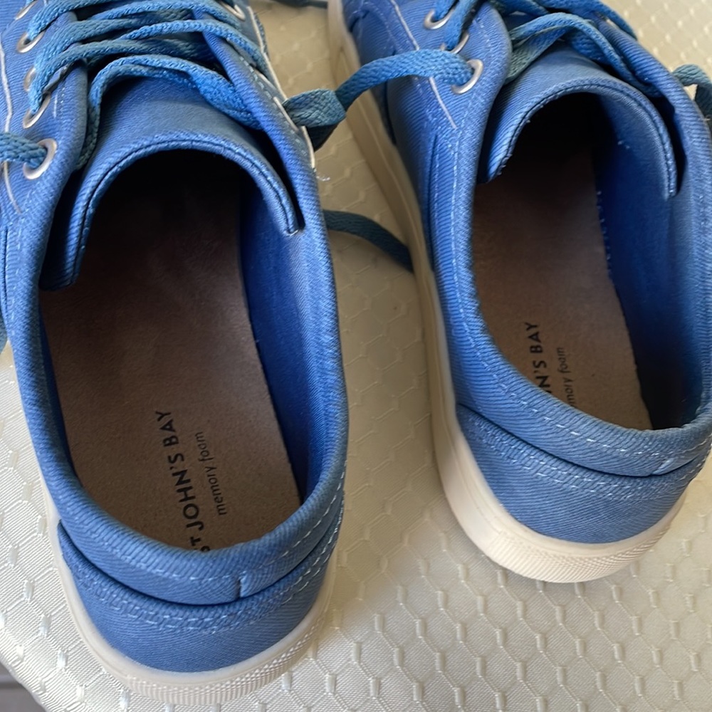 Slate Blue Sneakers size 6M with memory foam - Picture 2 of 5